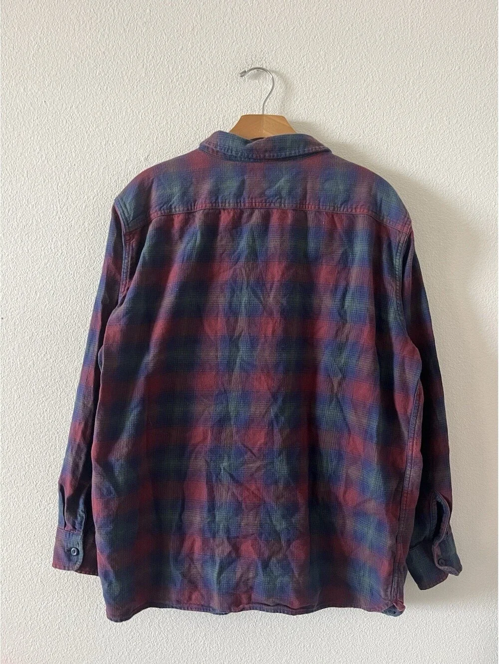 Levis Mens Plaid Flannel Long Sleeve Button Down Shirt L⁠